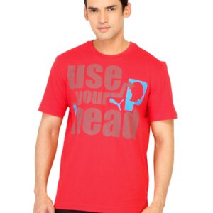 Puma Men Head Red Tshirt