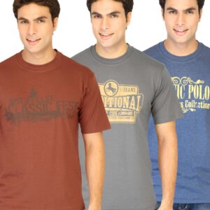 Classic Polo Men Printed pack of 3 Tshirts