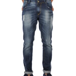 Spykar Men Actif Fit Low Waist Blue Jeans
