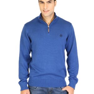 Timberland Men Solid Blue Sweatshirts