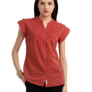 Allen Solly Woman Orange Shirt