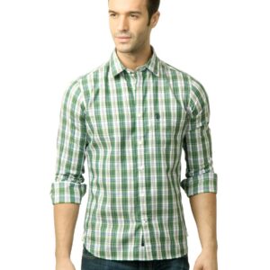 U.S. Polo Assn. Men Green Check Shirt