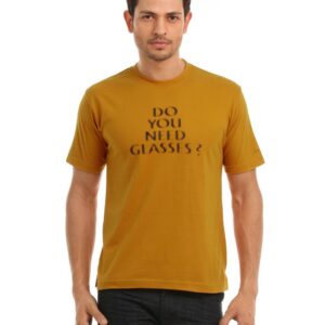 Tantra Men's Glasses Mustard T-shirt
