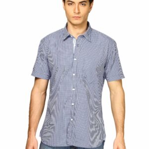 Scullers Men Navy Blue Shirt