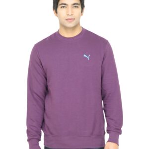 Puma Men Solid Purple Sweatshirt