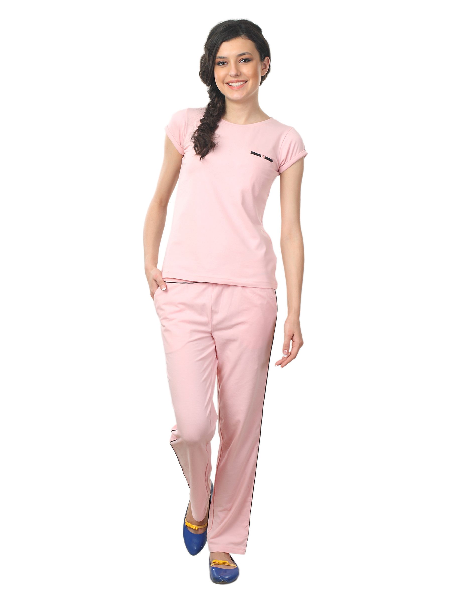 Femella Women Pink Nightdress