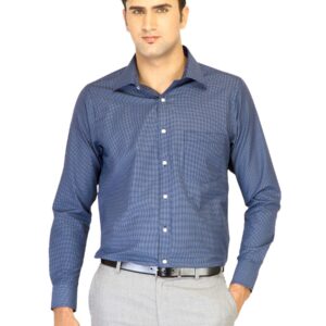 Belmonte Men Check Blue Shirts