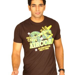 Probase Men's Aircorp Brown Tshirt