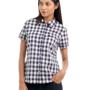 Wills Lifestyle Women Navy Blue Shirt
