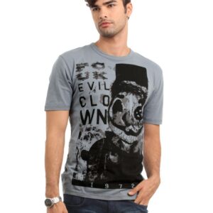 French Connection Men Grey Printed T-shirt