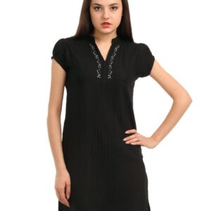 Folklore Women Black Kurta