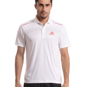ADIDAS Men White Polo T-shirt