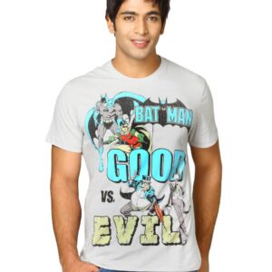Batman Men's Good Evil Grey T-shirt