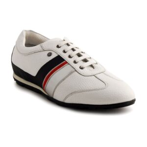 Enroute Men Leather White Casual Shoes