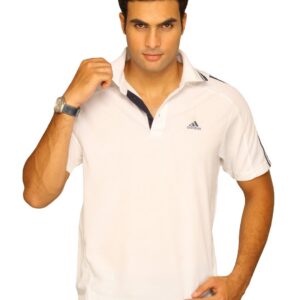ADIDAS Men Peach Polo T-shirt