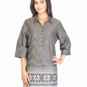 W Women Brown Printed Kurta