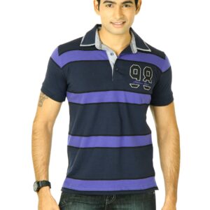 Status Quo Men Navy Blue Polo Tshirts