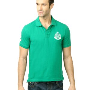 U.S. Polo Assn. Men Solid Green Tshirt