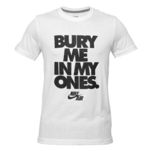 Nike Men Printed White T-shirt