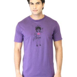Quiksilver Men Purple Printed T-shirt