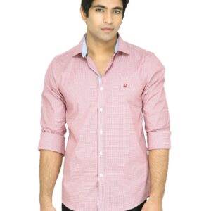 United Colors of Benetton Men Check Red Shirt