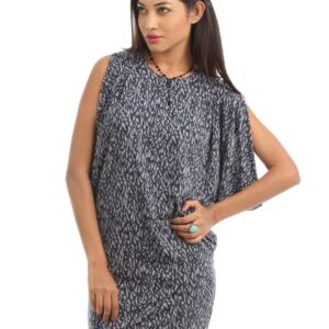 French Connection Women Grey Melange Dress