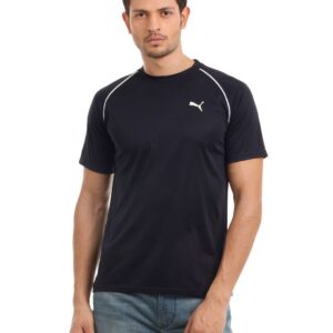 Puma Men Navy Blue T-shirt