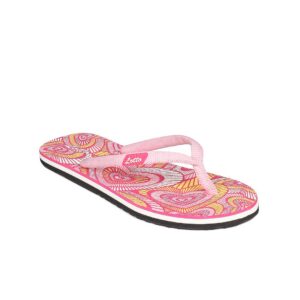 Lotto Women Pink Disco Holic Flip Flops