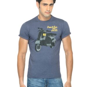Classic Polo Men Printed Blue T-shirt