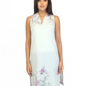 W Women Printed Grey Kurta