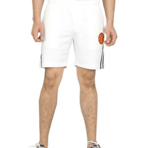 Manchester United Men Solid White Shorts