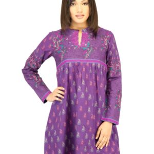 BIBA Women Printed Purple Kurta