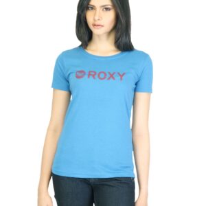 Roxy Women Blue Printed T-shirt