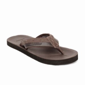 Lotto Men Brown Caesar Slide Flip Flops