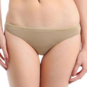 Enamor Women Beige Regular-Rise Brief