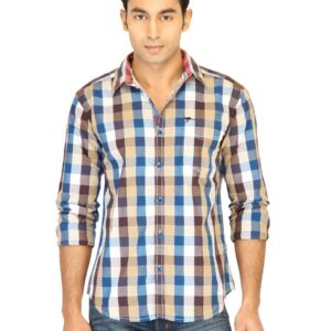 Highlander Men Check Blue Shirt