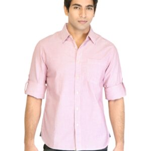 Levis Men Red & White Striped Shirt