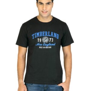 Timberland Men Printed Black Tshirts