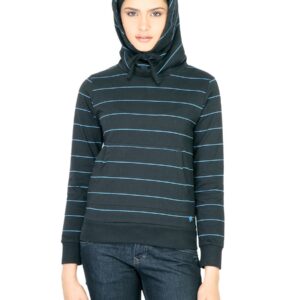 Wrangler Women Cowl Black Sweatshirt