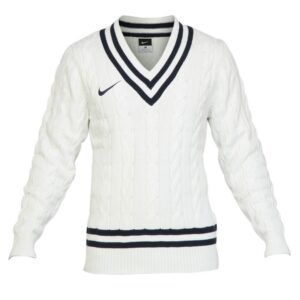 Nike Men Solid White Sweaters