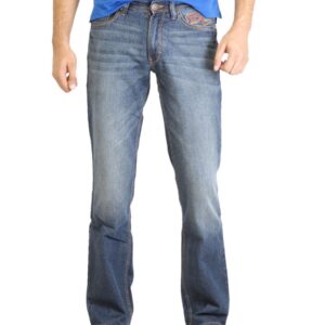 Locomotive Men Washed Blue Jeans
