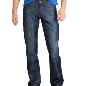 Locomotive Men Washed Blue Jeans