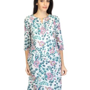 W Women Printed White Kurta
