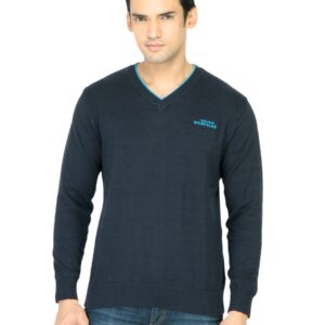 Wrangler Men Rib Navy Sweater