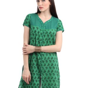 Vishudh Women Green Kurta
