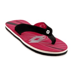 Lotto Unisex Shine Red Slippers