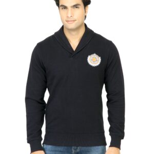 United Colors of Benetton Men Solid Black Sweatshirt