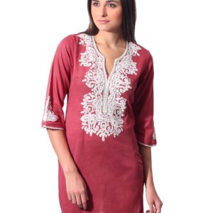 Aneri Women Red Kurta