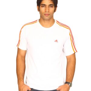 ADIDAS Men's White Universal Red Stripe T-shirt