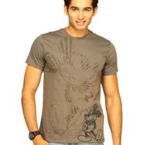 Mickey Men's Mickey Standing Passing Ray Brown T-shirt